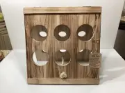 Wood Crate WINE RACK Holds 6 Bottles FOLDS FLAT to 16” x 15.5” (F. R.)