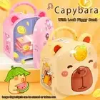 Capybara Shape Money Saving Box With Lock Money Storage Box Home Decor