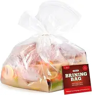 FIRDLE Brining Bags for Turkey, 26"×22", 4 Pack, Holds up 35lb, No BPA Material, Thickened Brine Bags with 2 Cotton Strings for Marinating
