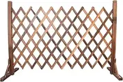 Generic Expandable Wood Fence Retractable Garden Trellis Freestanding Garden Gate Wedding Photo Props Lattice Fence for Indoor Balcony Garden Yard