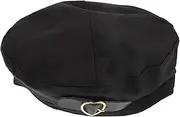 [WRITWAA] Vintage Beanie Beret Hat Stylish Breathable Women's Hat for Autumn Fashion Accessory Black