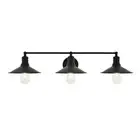Living District Etude 3 Light Wall Sconce, Black - LD4033W33BK