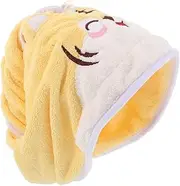 CRILSTYLEO Multipurpose Hair Towel Wrap for Women Soft Coral Fleece Adorable Tiger Wrap Hair Drying Cap for Wet Hair