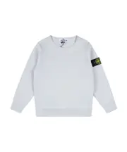Stone Island Junior Logo Patch Crewneck Sweatshirt 8Y,6Y,4Y,3Y,14Y,12Y,10Y white