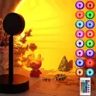 RGB Sunset Projection Lamp - Black