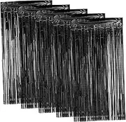 IMIKEYA 5pcs Foil Fringe Backdrop Streamer Curtains for Birthday Party Wedding and Celebrations Tinsel Decorations Elegant Room and Stage Decor for Photo Booths and Events