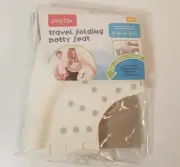 Playtex, Sanitary Travel Folding Potty Seat, Foldup Locking Non Skid Pads, White