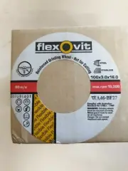 Flexovit | Reinforced Grinding Wheel | Steel | 100 x 3.0 x 16.0mm - WA46-BF27