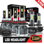 For Pontiac Grand Prix 2004 - 2007 2008 Combo LED Headlight Hi/Lo + Fog Light (for: Chevrolet)