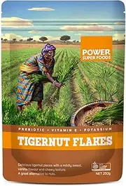 Power Super Foods Organic Tigernut Flakes, 250 g