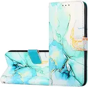 [YKNIUFLY] Case for Oppo A78 4G, PU Leather Flip Folio Wallet Cover, with Card Slots, Case Cover for Oppo A78 4G.(Green)