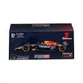 2022 F1 World Champion Max Verstappen Oracle Red Bull Honda Racing RB18 Bburago Diecast Car Model with Driver Helmet, Acrylic Display Case & Car Base 1:43 Scale Size