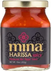 Mina Spicy Red Pepper Harissa Sauce - Vegan, Gluten Free - 10 oz