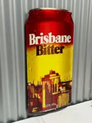 BRISBANE BITTER XXXX BEER CAN NEW LARGE METAL SIGN DIE CUT 3D DESIGN