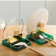 1 Pc Folding Pot Cover Rack, Spatula Rack