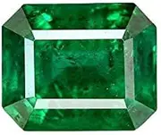 [KINSHU GEMS] Gems Natural Emerald Stone 7.25 Ratti / 6.62 Carat Green Loose Certified Emerald/Panna Gemstone for Men's and Women's, Natural Emerald / Panna Gemstone, Emerald, Natural Emerald / Panna