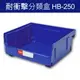 樹德 分類整理盒 HB-250 DIY組裝、耐衝擊、大容量 10個/箱 工具箱 工具盒 五金收納櫃 零件盒 分類盒