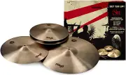 Stagg SH-SET SH Series Cymbals Set with Cymbal Bag and Pair of Hickory Sticks