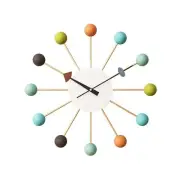 SHISEDECO Mid Century Quartz Wall Ball Clock Multicolor Large Size, Decorativ...