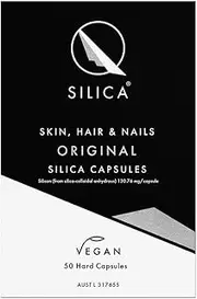 Qsilica Skin, Hair & Nails Original Silica Capsules, 50 count