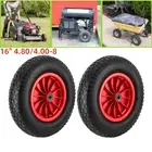 2x16" 4.80/4.00-8 Solid Wheelbarrow Wheel 38mm Bore Cart Tyre Trolley Rust Proof