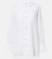 [Heidi Klein] Heidi Klein White Bay linen shirt AU 8 white