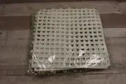 4-Pack Interlocking Rubber Floor Tiles Heart Shaped Bathroom Pool -Green -New