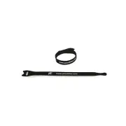 8in Hook and Loop Fastener Cable Ties 25 Pack - Black