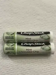 CHAPSTICK MINT CHOCOLATE CHIP Flavor Lip Balm Lot of 2 New & Sealed