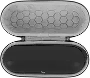 GeekriaShieldSpeakerCaseCompatiblewithBeats PillCase Cover,Replacement Hard Shell Portable Speaker Protective Carrying BagwithKeychainHook (Dark Grey)
