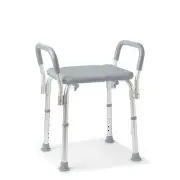 Guardian Medline Bath Bench, Arms, Shower or Tub Stool, Adjustable Height
