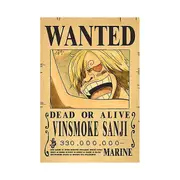 New Anime One Piece Luffy 3 Billion Bounty Wanted Posters Four Emperors Kid Action Figures Vintage Wall Decoration Poster Toys as the picture