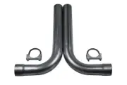 2 Mandrel Bend 2.5 inch Aluminized Steel with Hardware 90 Degree .080" 14ga 2.5"