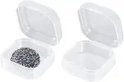 HOODANCOS 30 Pcs Small Plastic Box Storage Boxes with Lids Bead Storage Container for Beads Storage Cube Boxes Storage Containers Mini Container Mini Transparent Storage Case Mini Organizer