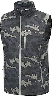 [Little Donkey Andy] Men's Quick Dry Vest Sleeveless Summer Stretchy Windproof Jacket for Golfing Cycling Running
