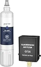 GLACIER FRESH Replacement for 4204490 Water Filter and 7007067 Air Purification Cartridge Combo Pack, Compatible with Sub-Zero 4204490, 4290510 Water Filter, 7042798/7007067 Air Filter(1+1)