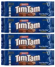 Deliciousness! Extra Chocolaty Tim Tam (Pack of 4 x 200g Ea) Velvety Chocolat...