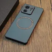 PU Leather Magsafe Magnetic Phone Case for Motorola Edge 40 Neo 40 Pro X30 S30 Fusion Ultra G84 Wireless Charging Protection Back Cover Cases blue ...