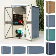 Wall-mounted Garden Shed Tool Storage House Backyard Galvanised Steel vidaXL