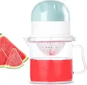 Manual Juicer - Lemon Lime Squeezer | Multifunctional Hand Juicers | Orange Lemon Manual Press | 450ml Clear Cup Attached No Pulp Extractor For Travel Dorm Home Lime Guava Pomegranate