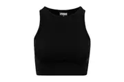 Urban Classics Womens/Ladies Ribbed Crop Top (Black) (4XL)