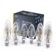 E12 LED Chandelier Light Bulbs, Dimmable, 60 Watt Equivalent, 2700K Warm