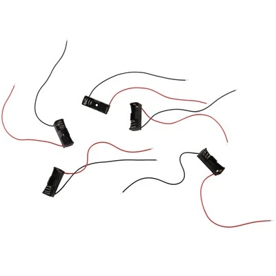 5Pcs 23A/A23 Battery (12V) Clip Holder Box Case Black H8D18455