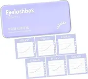 HEATSHAKING 1Set Eyelash Storage Box Elegant and Durable Organizer for False Eyelashes Compact Design for Easy Storage for Travel and Home Use Lash Accessory