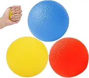 3 Pack Resistance Levels Physical Therapy Hand Exercise Ball Stress Relief Balls Set Squeeze Balls Kits for Hand Finger Wrist Muscles Arthritis Hand Grip Strength Trainer