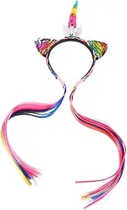 Stylish Unicorn Headband Toddler Girls Hair Accessories for Parties Birthdays and Festivals