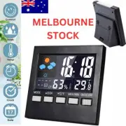 Bedside Digital Clock LED Display Desk Table Time Temperature Alarm Modern Decor