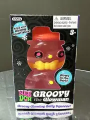 Nee Doh Squishmas GROOVY GLOWMAN Snowman Gel Stress Relief