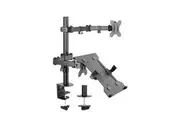 Brateck Double Joint Articulating Steel Monitor Arm [LDT12-C1M2KN]