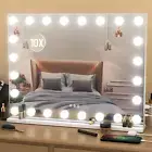Vanity Mirror with Lights, 32"X 24" Large Hollywood Vanity Mirror with Detachabl